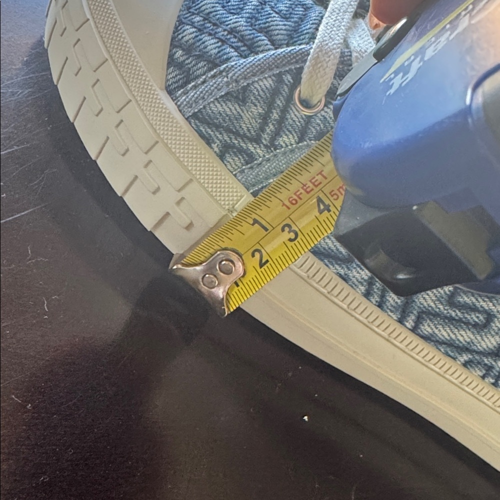 Fendi Denim Blue and White Logo Sneakers - Picture 5 of 5